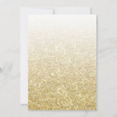 Elegant Gold Glitter-bevestiging of 1e communie Bedankkaart (Achterkant)