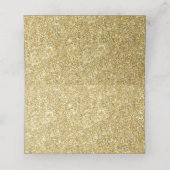 Elegant Gold Glitter Bevestiging of Baptisme Plaatskaartje (Binnenkant ongevouwen)