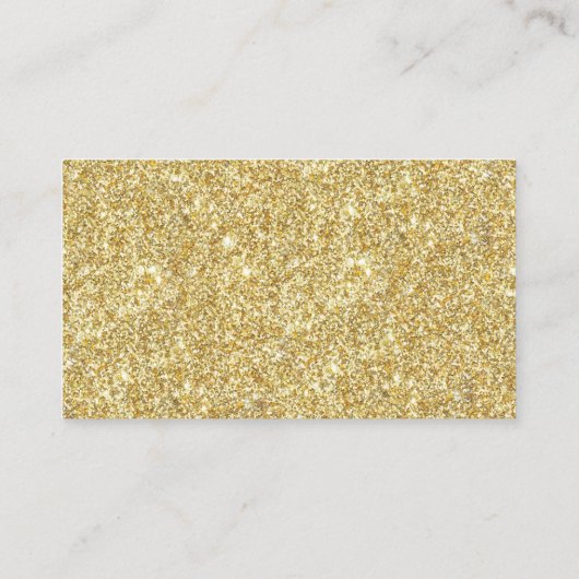 Elegant Gold Glitter Bevestiging of Baptisme Plaatskaartje (Achterkant)