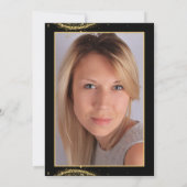 Elegant Gold Glitter Birthday 30th with Balloons Kaart (Achterkant)