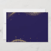 Elegant Gold Glitter Birthday 40th With Photo Kaart (Achterkant)