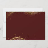 Elegant Gold Glitter Birthday 50th With Photo Kaart (Achterkant)