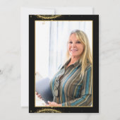 Elegant Gold Glitter Birthday 60th with Balloons Kaart (Achterkant)