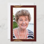  Elegant Gold Glitter Birthday 80th with Ballons Kaart (Achterkant)