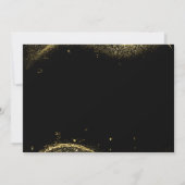 Elegant Gold Glitter Birthday 90th With Photo Kaart (Achterkant)