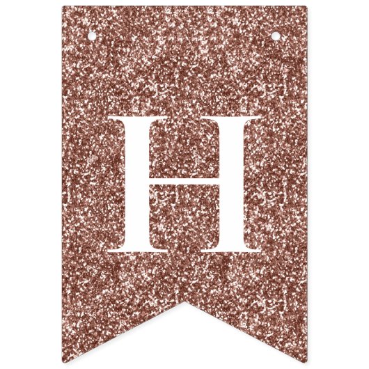 Elegant Gold glitter Birthday Vlaggetjes (Tweede vlag)