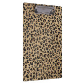 Elegant Gold Glitter Black leopard Print Klembord (Rechts)