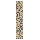 Elegant Gold Glitter Black leopard Print Medium Tafelloper (Voorkant)