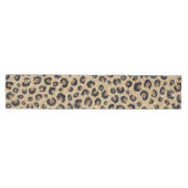 Elegant Gold Glitter Black leopard Print Medium Tafelloper (Horizontaal)
