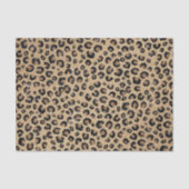 Elegant Gold Glitter Black leopard Print Tissuepapier (Voorkant)