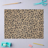 Elegant Gold Glitter Black Leopard Print Tissuepapier (Craft)