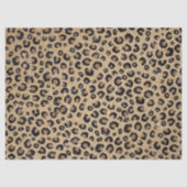 Elegant Gold Glitter Black Leopard Print Tissuepapier (Voorkant)