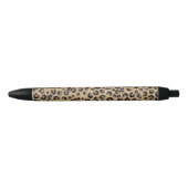 Elegant Gold Glitter Black leopard Print Zwarte Inkt Pen (Voorkant)