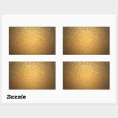 Elegant Gold Glitter Blank Sjabloon Jouw tekst toe Rechthoekige Sticker (Vel)