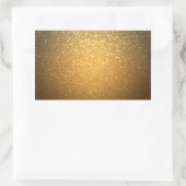 Elegant Gold Glitter Blank Sjabloon Jouw tekst toe Rechthoekige Sticker (Tas)