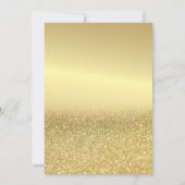 Elegant Gold Glitter Bokeh Baby shower Kaart (Achterkant)