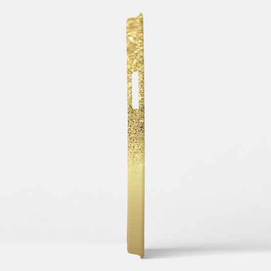 Elegant Gold Glitter Bokeh Gold Lotus Case-Mate iPhone Case (Achterkant / Rechts)