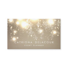 Elegant Gold Glitter Bokeh Luxe Visitekaartje