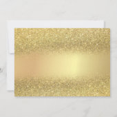 Elegant Gold Glitter Bokeh slaat de datum op Save The Date (Achterkant)
