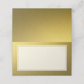 Elegant Gold Glitter Border Blank Plaatskaartje (Buitenkant ongevouwen)