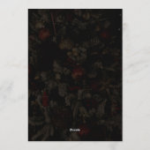 Elegant Gold Glitter Bow Dark Christmas Party Kaart (Achterkant)