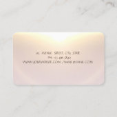 Elegant Gold Glitter Broom Abstract Visitekaartje (Achterkant)