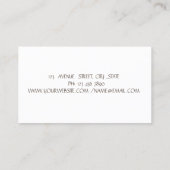 Elegant Gold Glitter Broom Maid Cleaning House Visitekaartje (Achterkant)