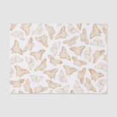 Elegant Gold Glitter Butterfly Tissuepapier (Voorkant)