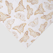Elegant Gold Glitter Butterfly Tissuepapier (Detail)