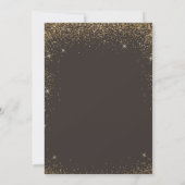 Elegant Gold Glitter Champagne 50ste Jubileum Kaart (Achterkant)