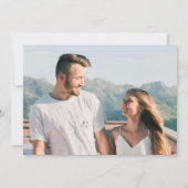 Elegant Gold Glitter Chic Photo Modern Wedding Save The Date (Achterkant)