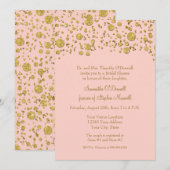 Elegant Gold Glitter Confetti Modern Vrijgezellenf Kaart (Voorkant / Achterkant)