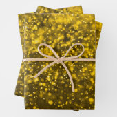 Elegant Gold Glitter Confetti Patroon Inpakpapier Vel (In situ)