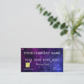Elegant Gold Glitter Credit Card Visitekaartje (Staand voorkant)
