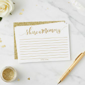 Elegant Gold Glitter Deel een Memory Kaart