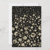 Elegant Gold Glitter Diamond 50e Jubileum Kaart (Achterkant)