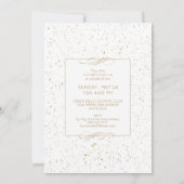 Elegant Gold Glitter Dust Script Afstuderen Kaart (Achterkant)