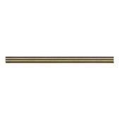 Elegant Gold Glitter en Black Stripe Pattern Grosgrain Lint (Voorkant)