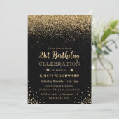 Elegant Gold Glitter en Diamonds 21ste verjaardag Kaart (Staand voorkant)