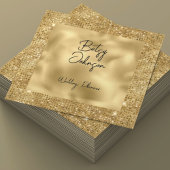 Elegant Gold Glitter en Gold Foil Visitekaartje