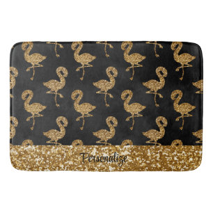 Elegant Gold Glitter Flamingo patroon Sparkle Glam Badmat