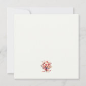 Elegant Gold Glitter Floral Frame Personalized (Achterkant)