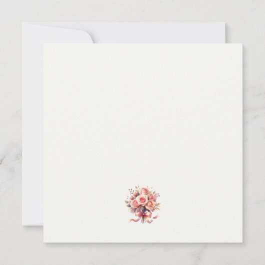 Elegant Gold Glitter Floral Frame Personalized (Achterkant)