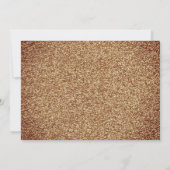 Elegant Gold Glitter Foto Verjaardag Dank u Bedankkaart (Achterkant)