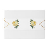 Elegant Gold Glitter Geometric Yellow Florence Wed Uitnodigingen Wikkel (Achterkant Voorbeeld)