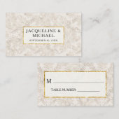  Elegant Gold Glitter Gilded Damask Cream Plaatskaartje (Voorkant / Achterkant)
