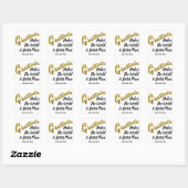 Elegant Gold Glitter Gratitude Typografie Vierkante Sticker (Vel)