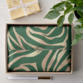 Elegant Gold Glitter Green Animal Print Zebra Tissuepapier (Geschenk)