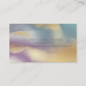 Elegant Gold Glitter Headphone DJ Colorful Visitekaartje (Achterkant)