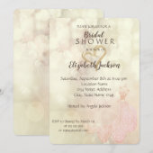 Elegant Gold Glitter Heart, Dress Vrijgezellenfees Kaart (Voorkant / Achterkant)